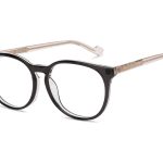 Black Full Rim Round Eyeglasses P133 - Image 2