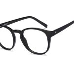 Black Full Rim Round Eyeglasses - Image 3