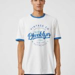 College T-Shirt Printed Crew Neck Short Sleeve - Image 3